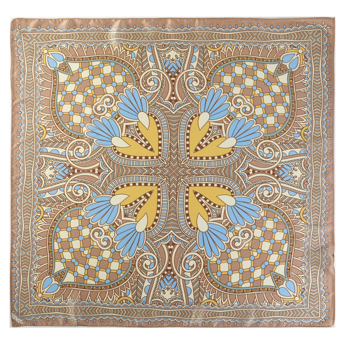 Hana - Bohemian Geometric Pattern Print Bandana Light Weight Scarf
