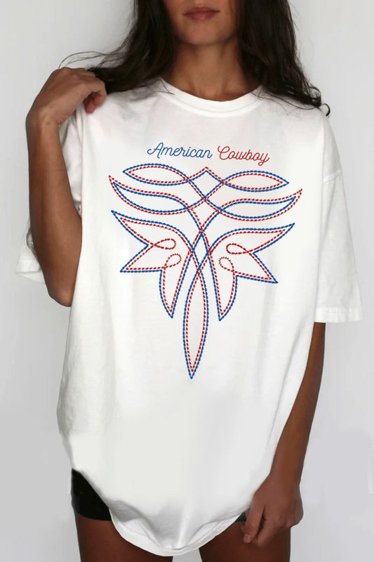 American Cowboy Oversized Mineral Graphic Tee