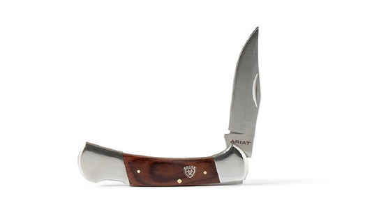 ARIAT 3/8 SMOOTH BLADE BROWN - ACC KNIVES - A710011102