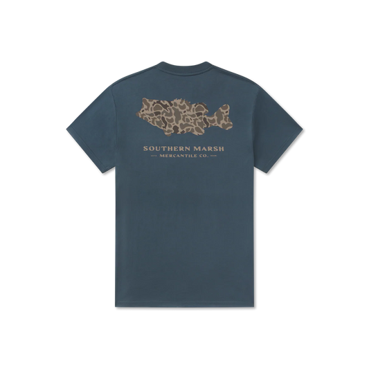 DARK BLUE WITH FISH N BACK