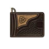 Ariat bifold money clip wallet
