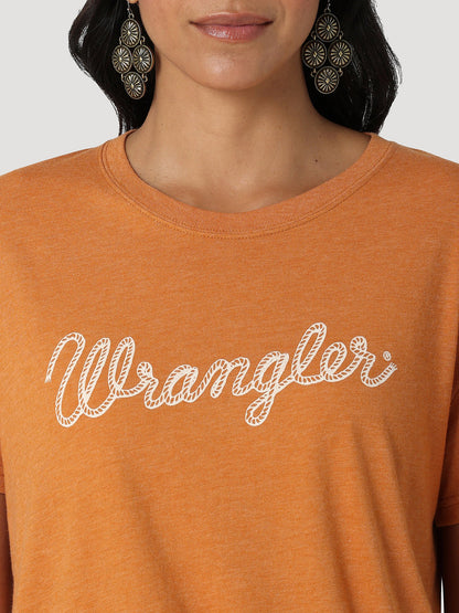 Women's Wrangler Rope Logo Boyfriend Tee - 112336243