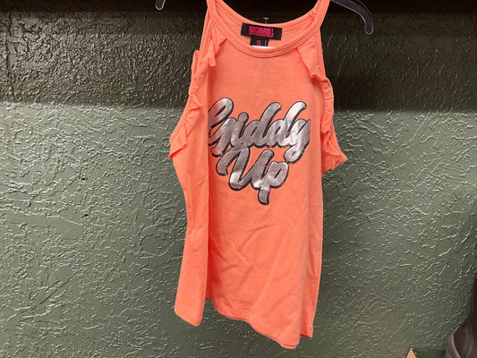 Graphic Tank with Ruffle - BG20T04358
