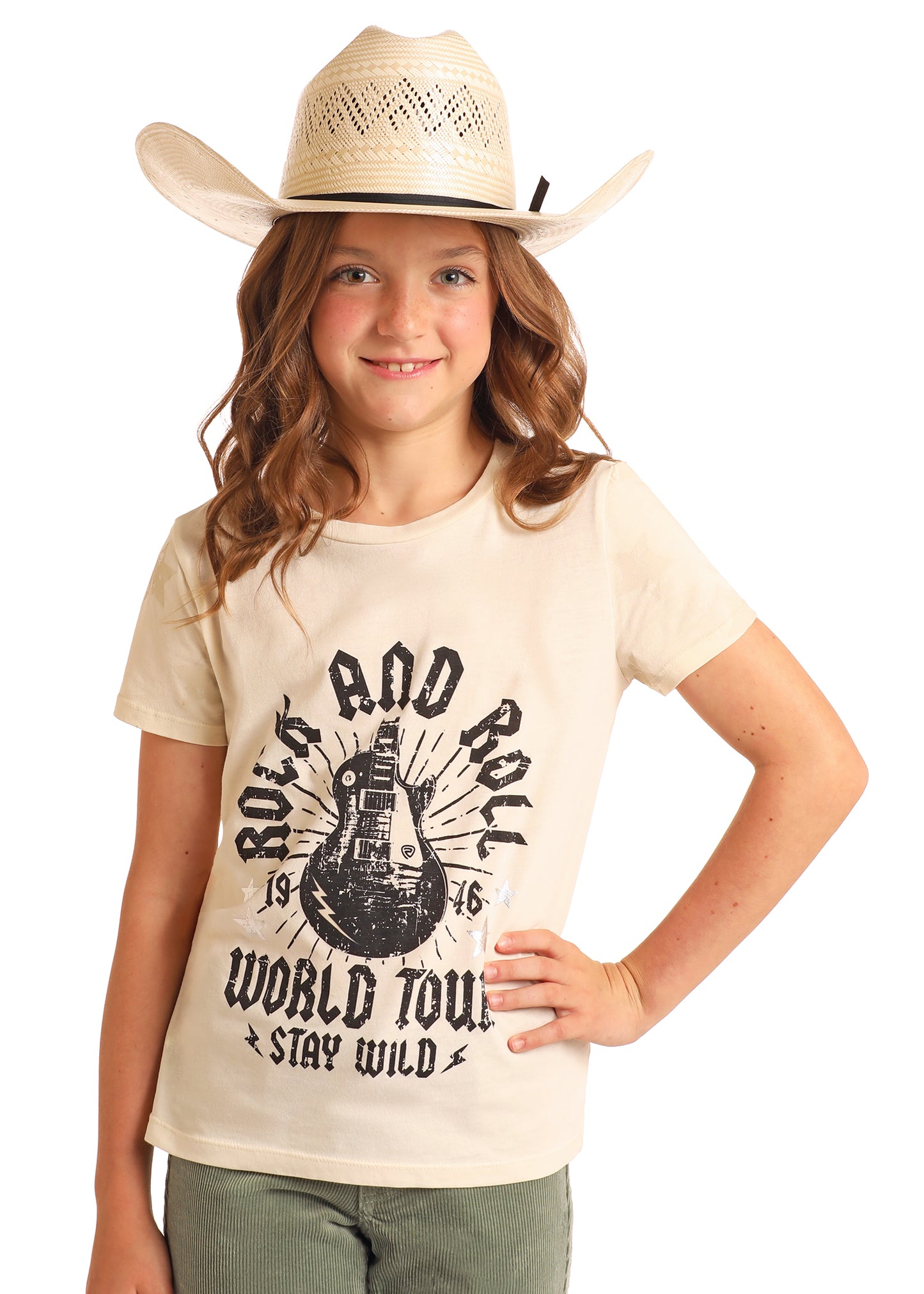 GIRL'S Star Print Tee
