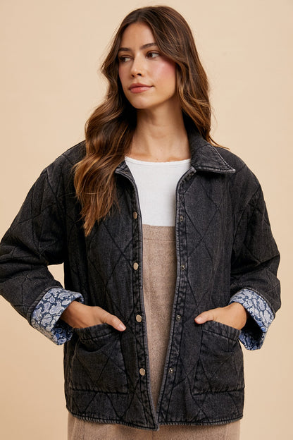 Quilted Denim Jacket