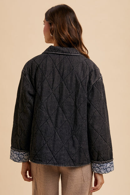 Quilted Denim Jacket