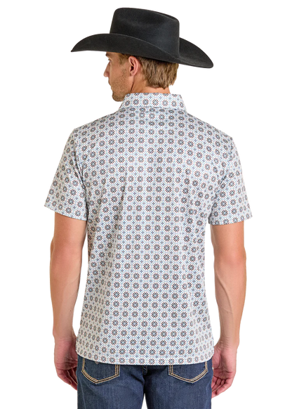 Southwestern Medallion Print Polo