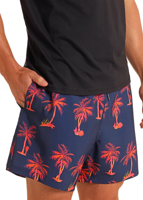 Palm Print Volley Swim Shorts