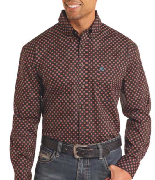 GEO PRINTED LS MODERN BD - BMB4S05459