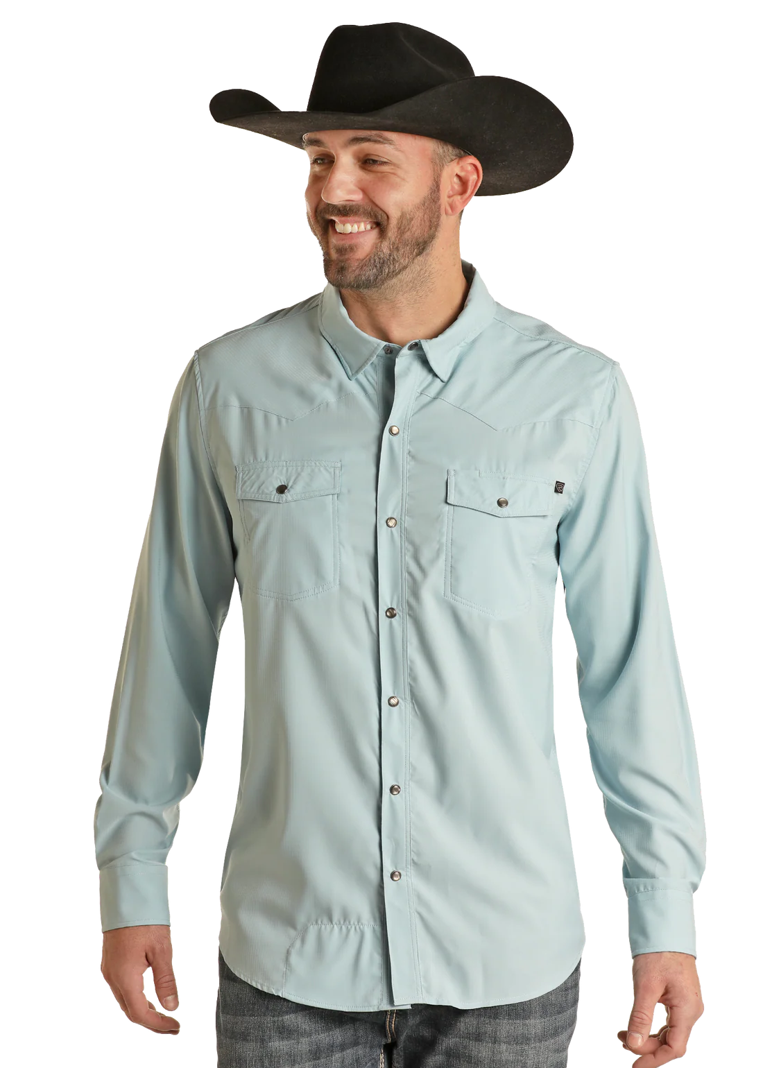 TEK Western Aqua Long Sleeve Shirt
