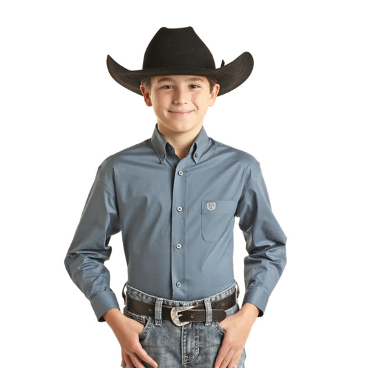 BOY’S LS 1PKT SOLID BD - PBB2S01876