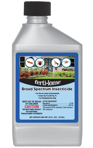 Ferti-lome broad spectrum insecticide bottle for lawn and ornamental pest control