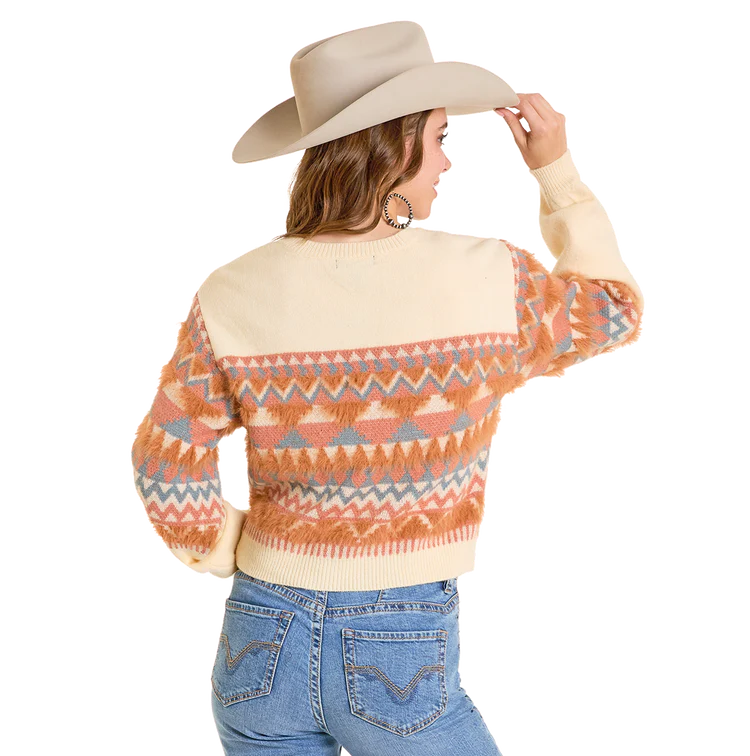 Geo Striped Sweater