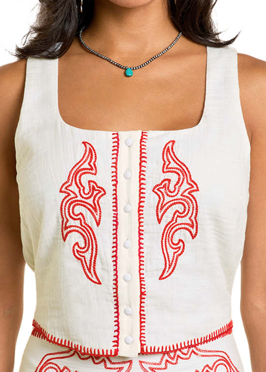 R&R WOMENS BOOTSTITCH TOP