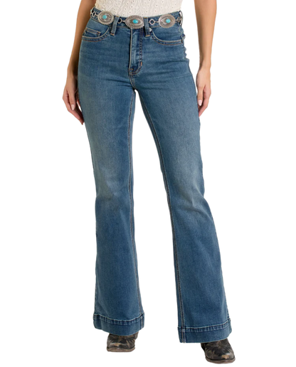 WOMAN'S High Rise Back Yoke Stitched Trousers