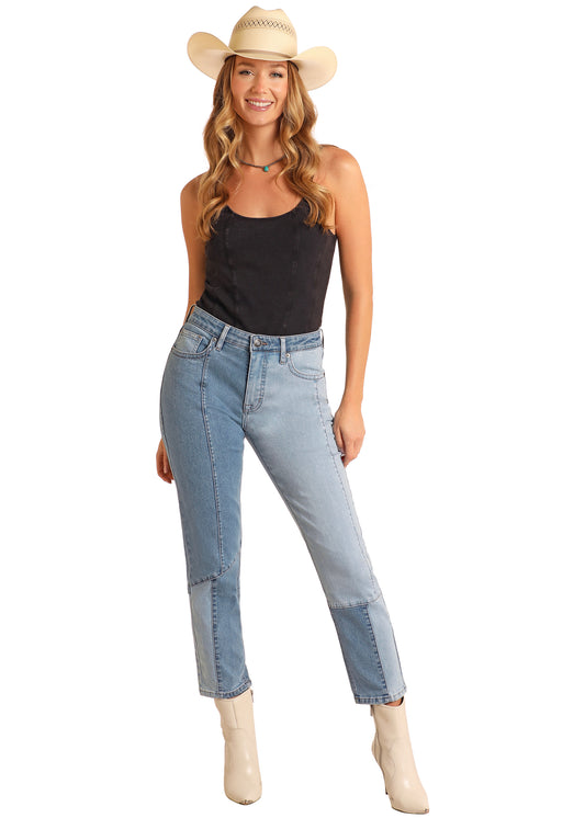 TWO TONE STRAIGHT CROP - BW9HD05204