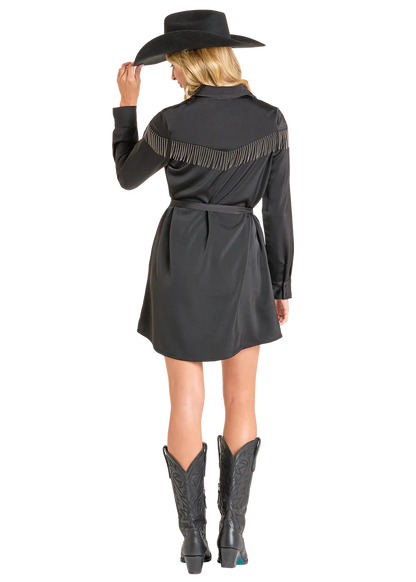 Chain Fringe Mini Dress