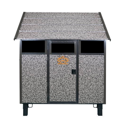 THE ANTLER SHED BLIND 5X8 WITH HORIZONTAL SLIDING WINDOWS