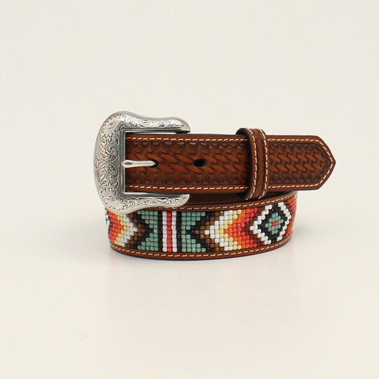 NOCONA BASKET WEAVE DIAMOND BEADED - ACCESSORIES BELT KIDS - N4441108
