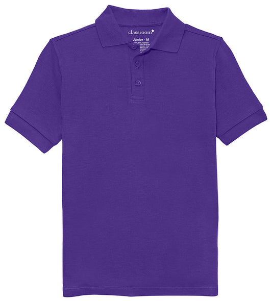 Adult Short Sleeve Interlock Polo - Dark Purple