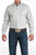 Cinch Men's Long Sleeve Striped Olive Button Down Shirt