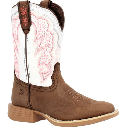 DBT0242C - Durango® Lil' Rebel Pro™ Little Kid's Trail Brown and White Western Boot