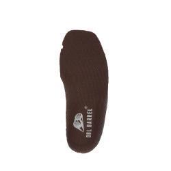 Brown insole with a brand logo on a white background