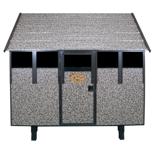 THE ANTLER SHED DEER BLINDS 5X6 WITH VERTICAL DROP WINDOWS