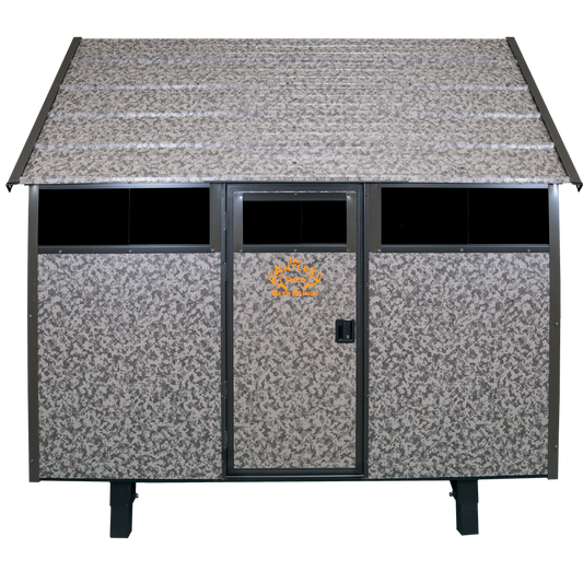 THE ANTLER SHED DEER BLINDS 4X6 WITH HORIZONTAL SLIDING WINDOWS