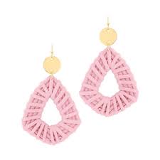 PINK RAFFLE GEOMETRIC EARRING