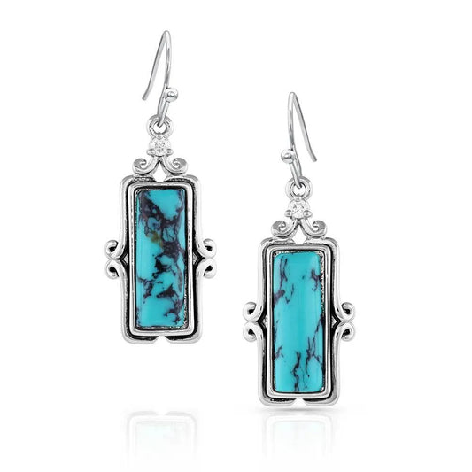 Looking Glass Turquoise Earrings