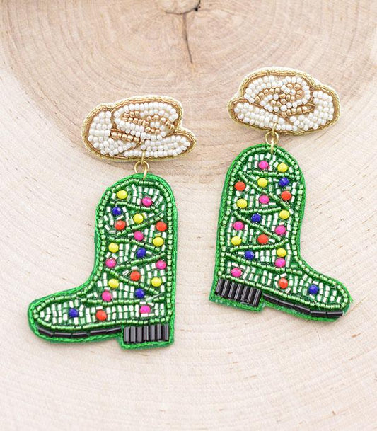 CHRISTMAS BOOT EARRING
