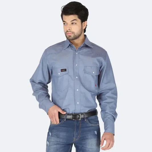 Forge Fr Men's Chambray Long Sleeve Shirt - MFRCLS-0010