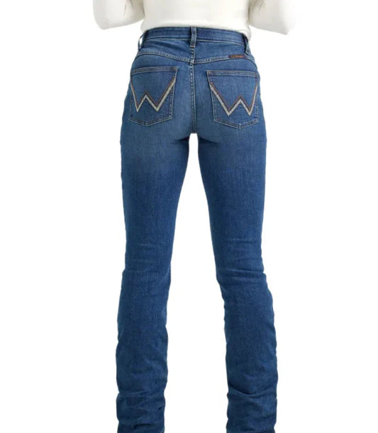 Blue jeans with a white background