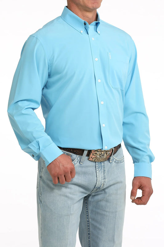 Men's Long Sleeve Modern Fit Blue