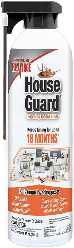 House Guard foaming insect killer spray can, pest control for home, 15 oz
