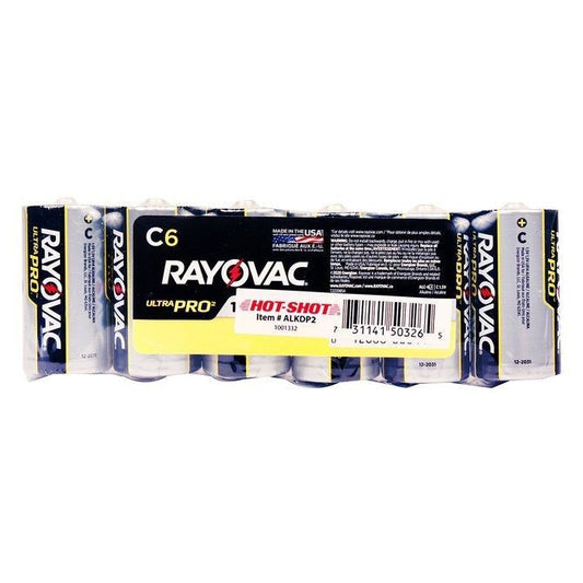 Rayovac Ultra Pro C Alkaline Batteries - 6 Pack
