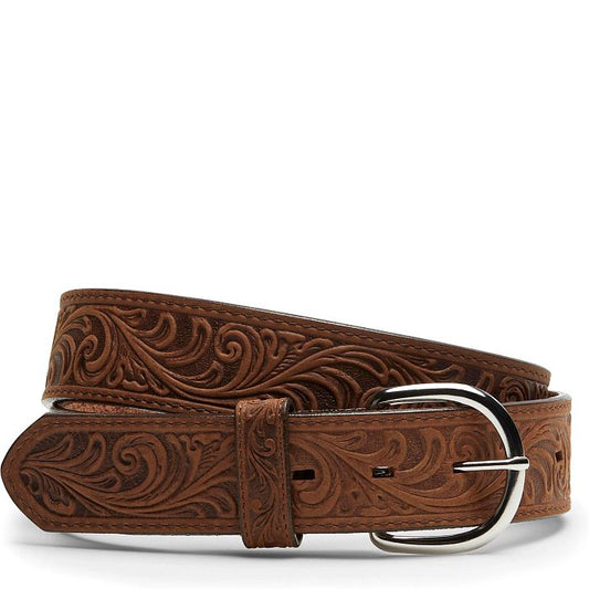 Justin Scroll Tooled Belt - 53909
