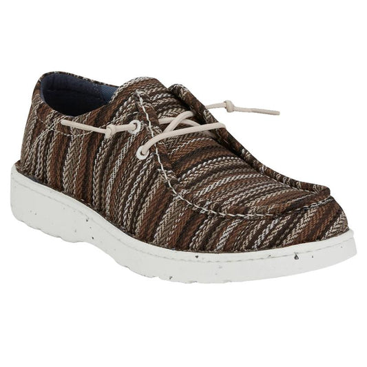 Justin Hazer Multi Stripe Brown Casual Men's Shoes - JM339