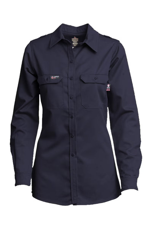 Ladies FR DH Uniform Shirt | made with 6.5oz. Westex® DH - Navy