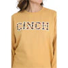 Cinch Women's Long Sleeve Logo Sweatshirt - Gold