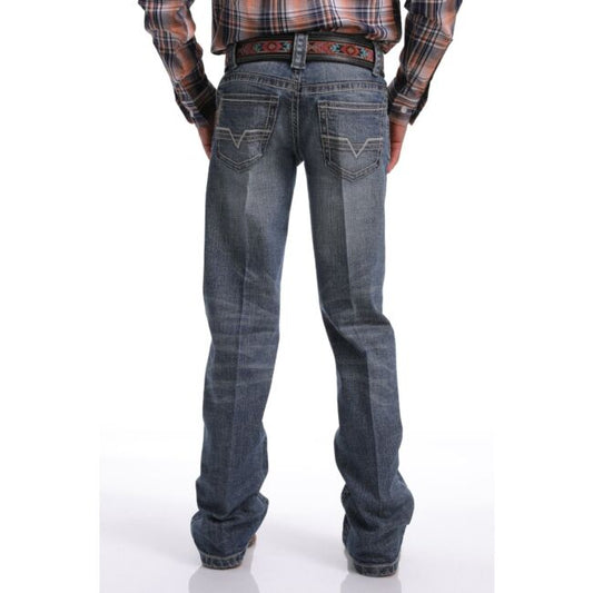 Boys' Slim Stretch Mid Rise Slim Fit Boot Cut Jeans - Medium Stonewash