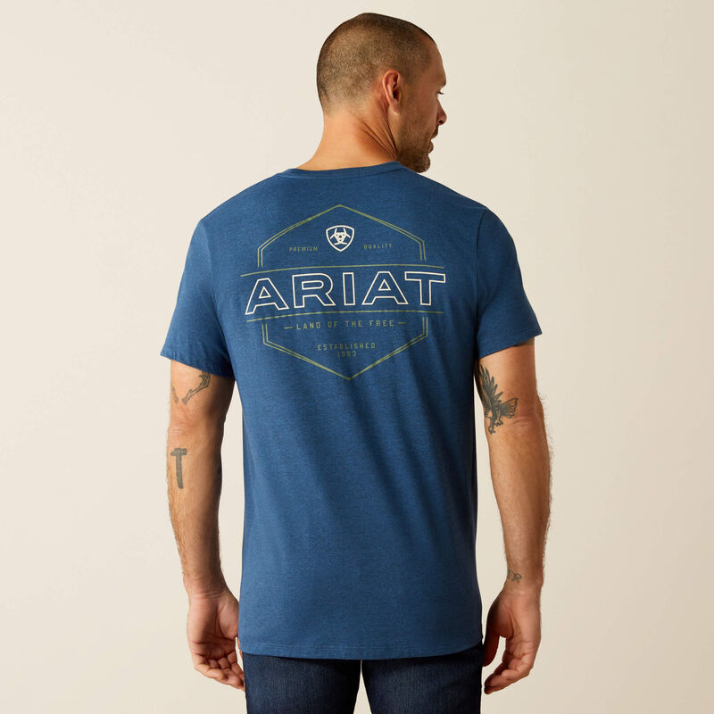 MEN'S Ariat Line Frame Hex T-Shirt - 10054773