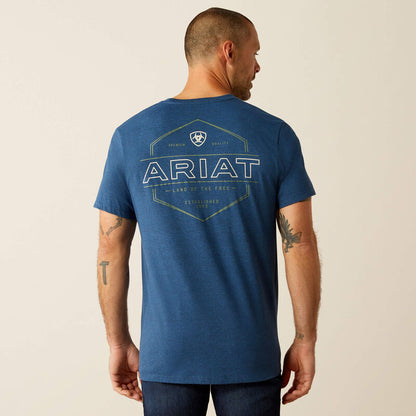 MEN'S Ariat Line Frame Hex T-Shirt - 10054773