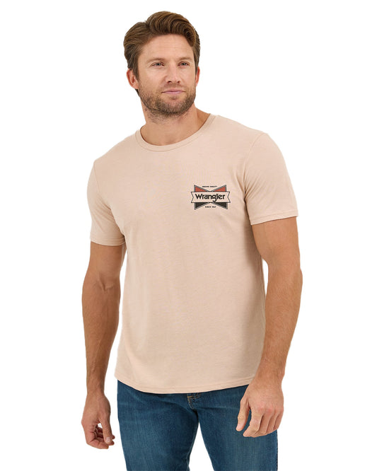 MEN'S Graphic Short Sleeve T-shirt - Regular Fit - Moonlight Heather - 112361643