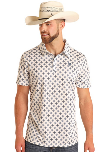 MEN’S ROCK & ROLL WHITE AZTEC PRINTED - BM51T05997