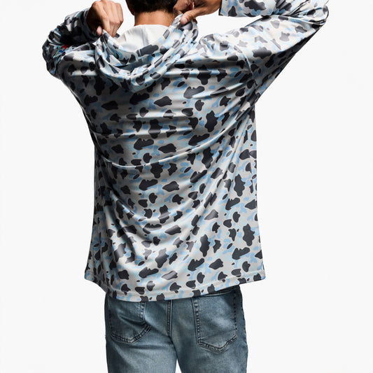MEN'S Unisex Long Sleeve Hoodie BLUE - XALSHICM
