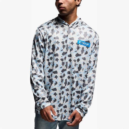 MEN'S Unisex Long Sleeve Hoodie BLUE - XALSHICM