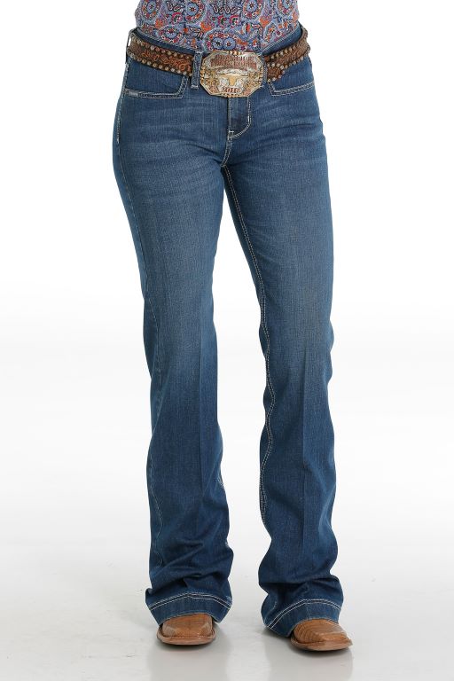 Women's Cinch Lynden Medium Wash Trouser - MJ81454087