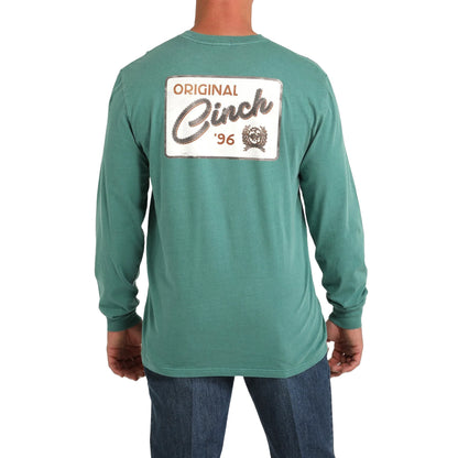 Men's Original Long Sleeve Green T-Shirt - MTK1721015